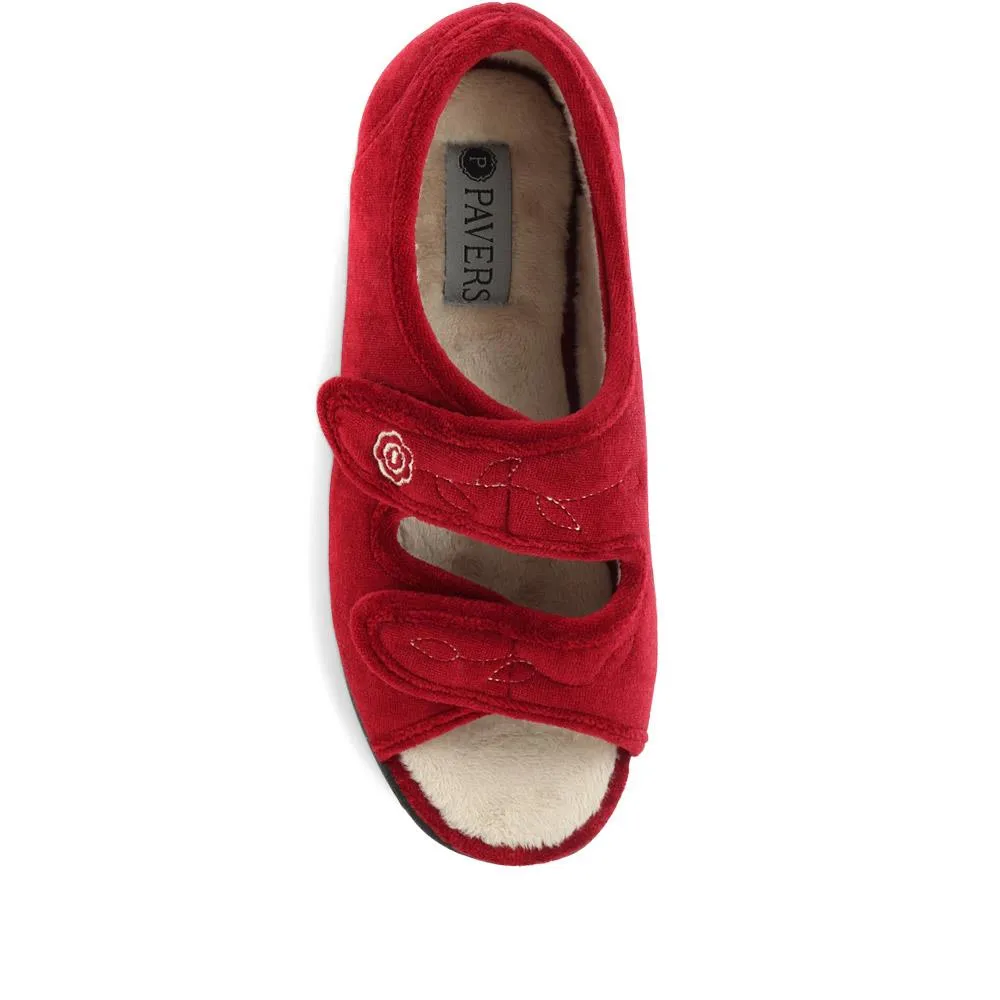 Adjustable Touch-Fasten Slippers - QING35001 / 321 644